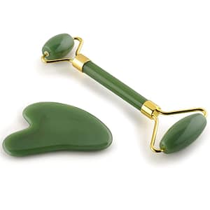 Jade Roller with Gua Sha Tool Jade Roller with Gua Sha Tool